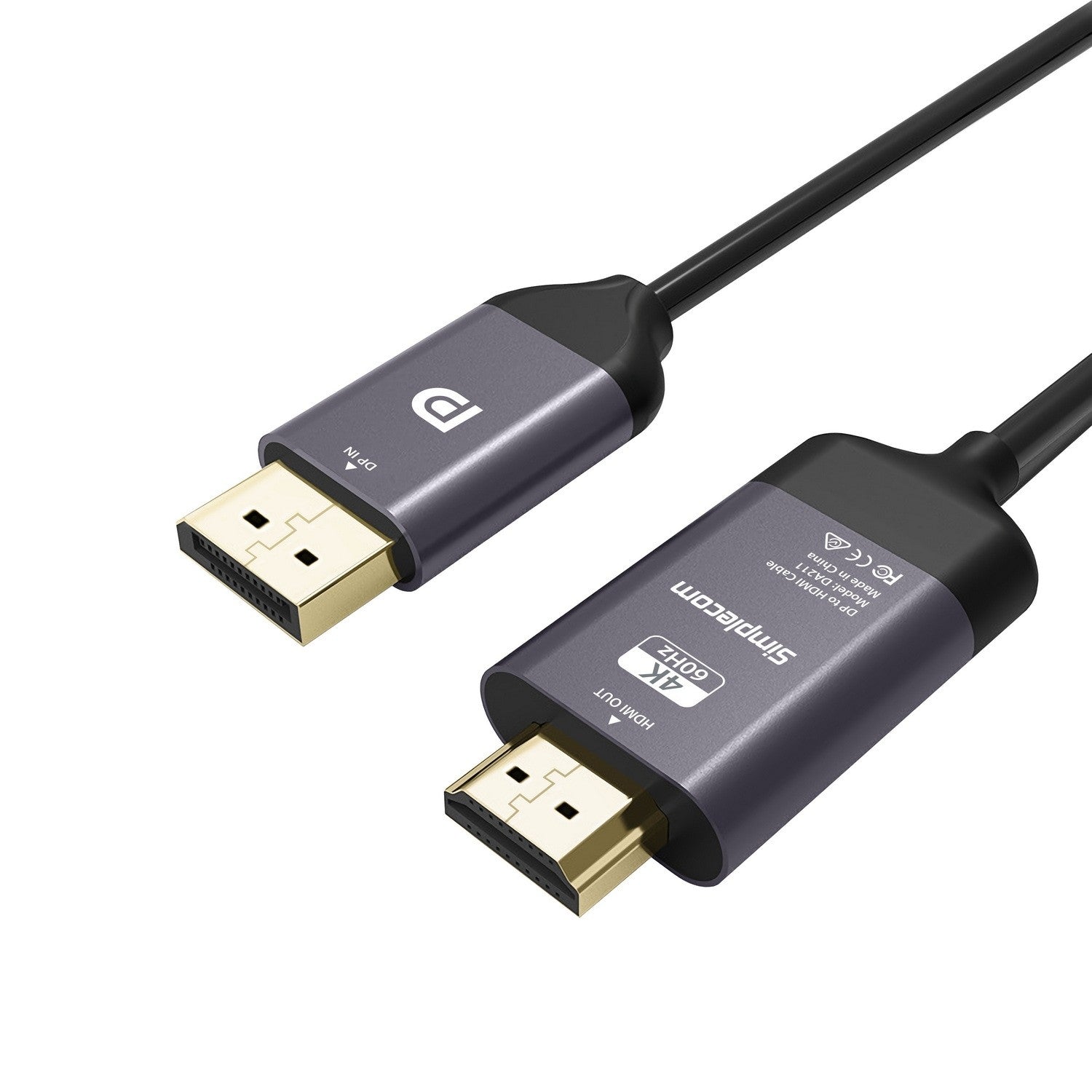 Simplecom DA211 Active DisplayPort to HDMI 2.0 Cable 2M 4K@60Hz Simplecom DA211 Active DisplayPort to HDMI 2.0 Cable 2M 4K@60Hz